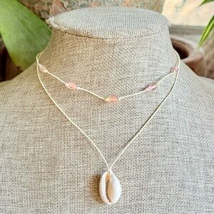 Boho Beaded Cowrie Shell Necklace